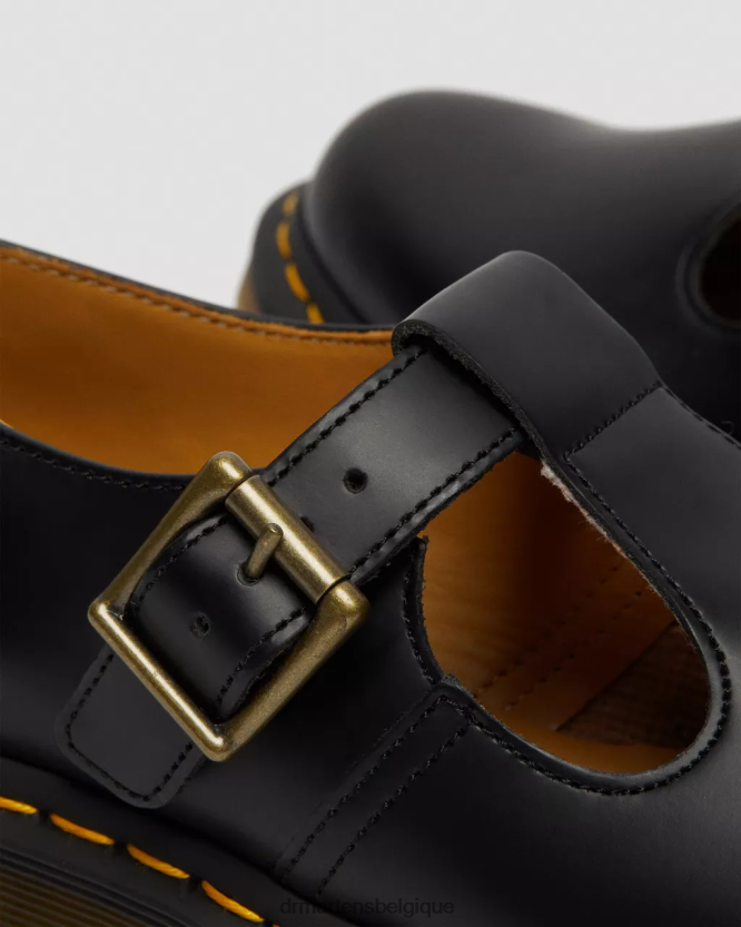 chaussure être Dr. Martens femmes mary janes en cuir lisse Polley noir lisse 6RFZX0335