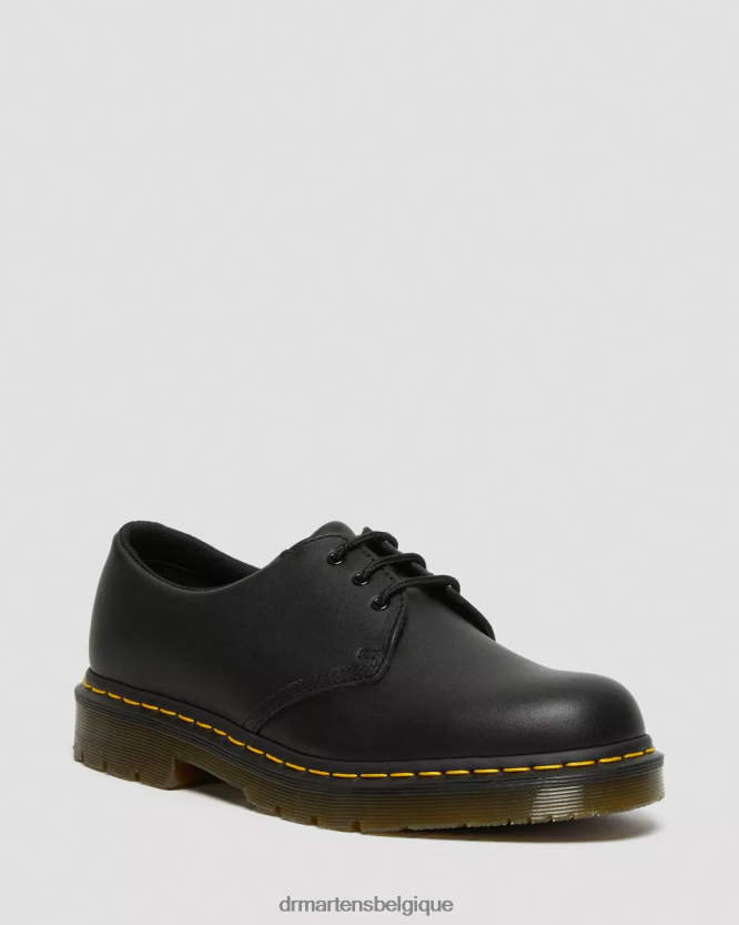 chaussure être Dr. Martens femmes 1461 chaussures richelieu en cuir antidérapantes noir industriel pleine fleur 6RFZX0297