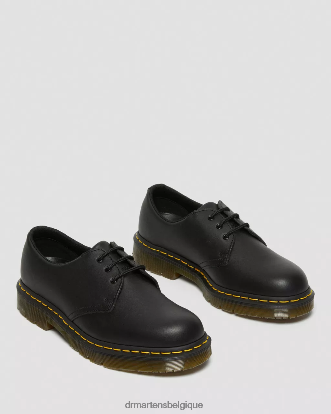 chaussure être Dr. Martens femmes 1461 chaussures richelieu en cuir antidérapantes noir industriel pleine fleur 6RFZX0297