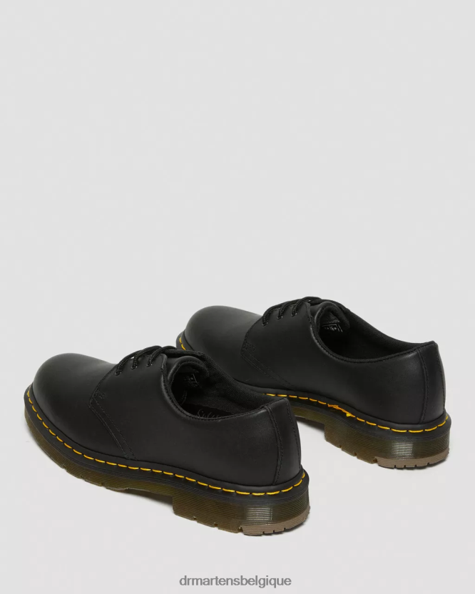 chaussure être Dr. Martens femmes 1461 chaussures richelieu en cuir antidérapantes noir industriel pleine fleur 6RFZX0297