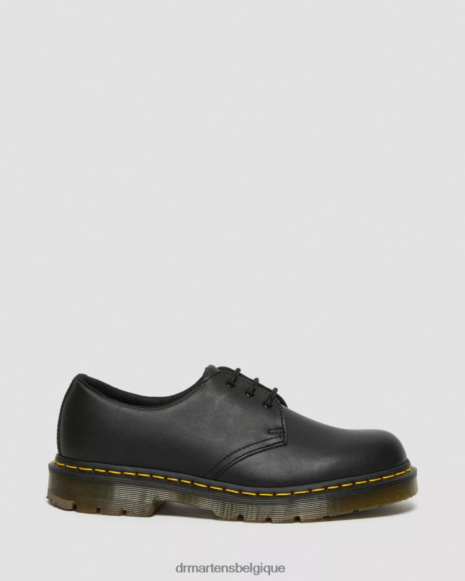 chaussure être Dr. Martens femmes 1461 chaussures richelieu en cuir antidérapantes noir industriel pleine fleur 6RFZX0297