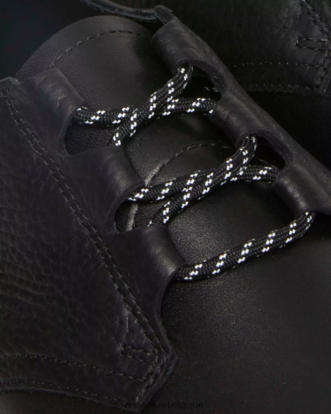 chaussure être Dr. Martens femmes 1461 fabriqués en Angleterre - Richelieus en cuir Ghillie Sechura et Atacama noirs 6RFZX0316