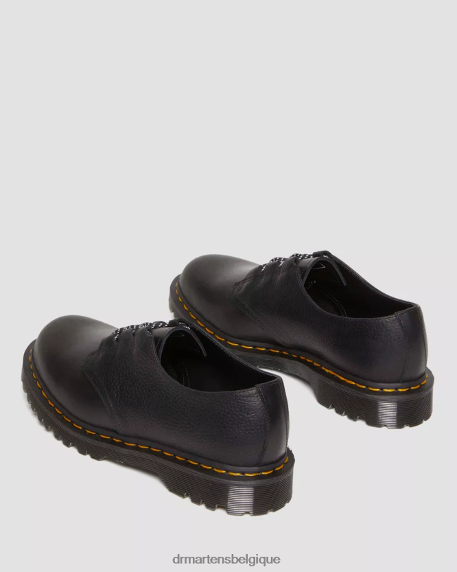 chaussure être Dr. Martens femmes 1461 fabriqués en Angleterre - Richelieus en cuir Ghillie Sechura et Atacama noirs 6RFZX0316