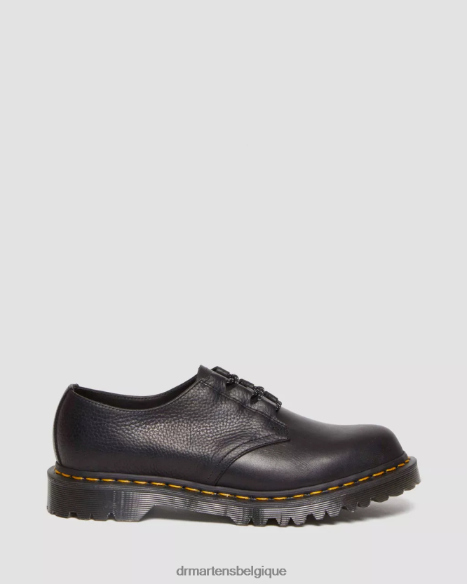 chaussure être Dr. Martens femmes 1461 fabriqués en Angleterre - Richelieus en cuir Ghillie Sechura et Atacama noirs 6RFZX0316