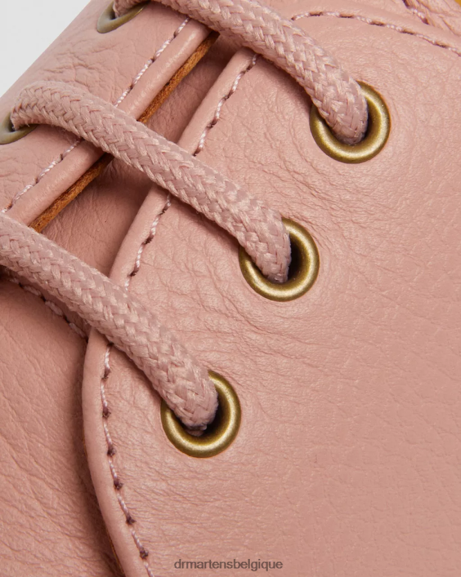 chaussure être Dr. Martens femmes Chaussures richelieu en cuir 1461 Virginia Virginie beige pêche 6RFZX0310