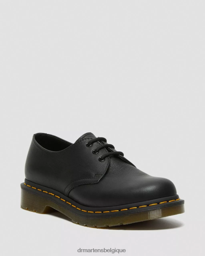 chaussure être Dr. Martens femmes Chaussures richelieu en cuir 1461 Virginia Virginie noire 6RFZX0286