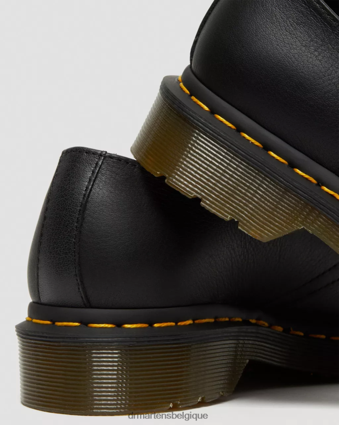 chaussure être Dr. Martens femmes Chaussures richelieu en cuir 1461 Virginia Virginie noire 6RFZX0286