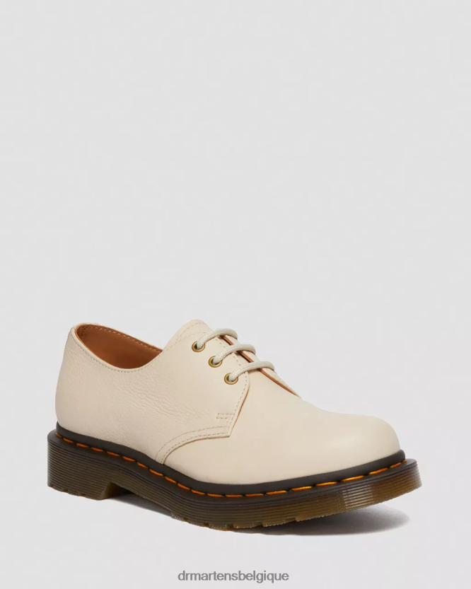 chaussure être Dr. Martens femmes Chaussures richelieu en cuir 1461 Virginia parchemin beige virginie 6RFZX0322