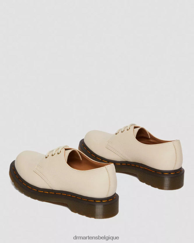 chaussure être Dr. Martens femmes Chaussures richelieu en cuir 1461 Virginia parchemin beige virginie 6RFZX0322