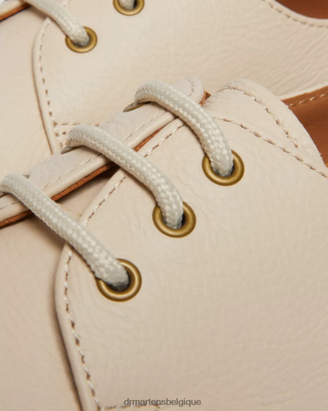 chaussure être Dr. Martens femmes Chaussures richelieu en cuir 1461 Virginia parchemin beige virginie 6RFZX0322