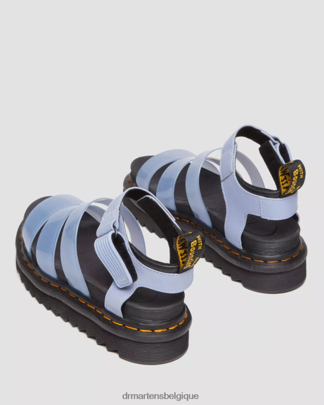 chaussure être Dr. Martens femmes Blaire Jelly - Sandales à brides pailletées Pise bleue zen 6RFZX0353