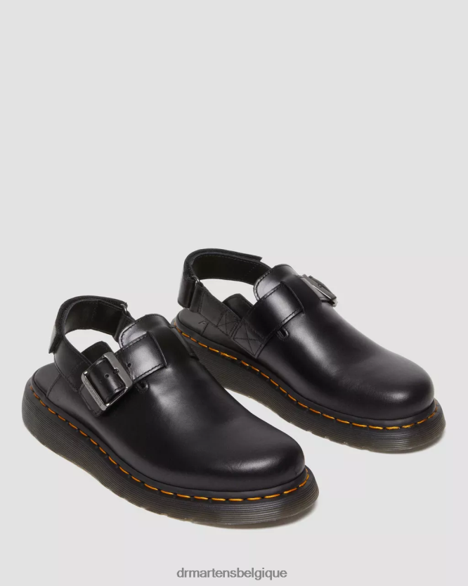 chaussure être Dr. Martens femmes mules à bride arrière en cuir Jorge II Brando brando noir 6RFZX0344