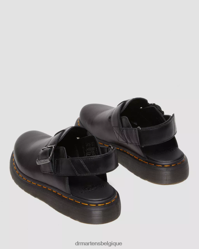 chaussure être Dr. Martens femmes mules à bride arrière en cuir Jorge II Brando brando noir 6RFZX0344