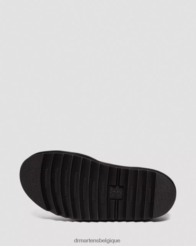 chaussure être Dr. Martens femmes sandales à brides en cuir Blaire Pisa pise beige pêche 6RFZX0263