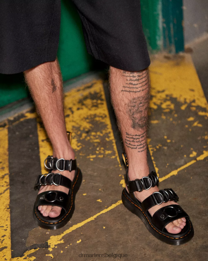 chaussure être Dr. Martens femmes sandales à brides en cuir Gryphon Alternative Brando brando noir 6RFZX0357