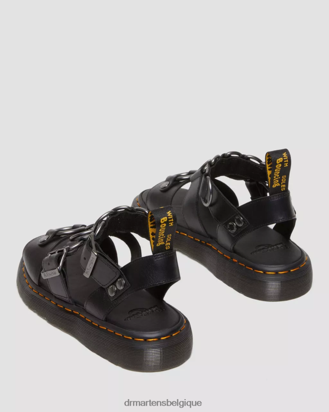 chaussure être Dr. Martens femmes sandales à brides en cuir Gryphon Alternative Brando brando noir 6RFZX0357