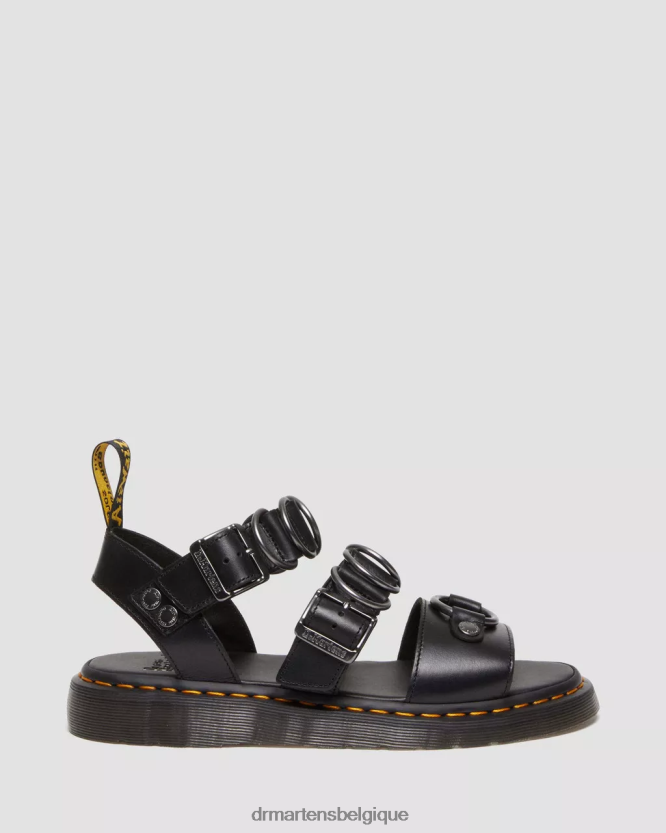 chaussure être Dr. Martens femmes sandales à brides en cuir Gryphon Alternative Brando brando noir 6RFZX0357