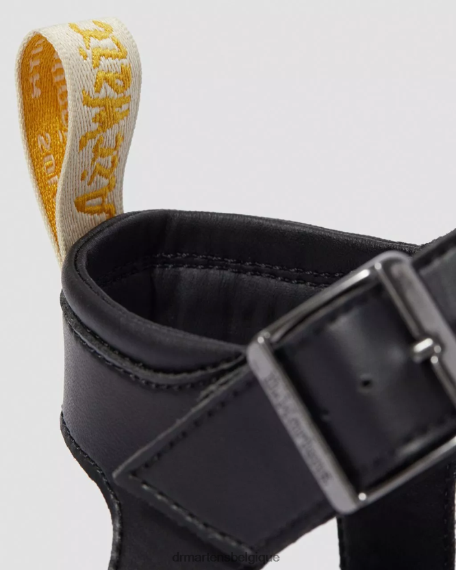 chaussure être Dr. Martens femmes sandales spartiates végétaliennes Blaire Felix Félix noir déteint 6RFZX0248