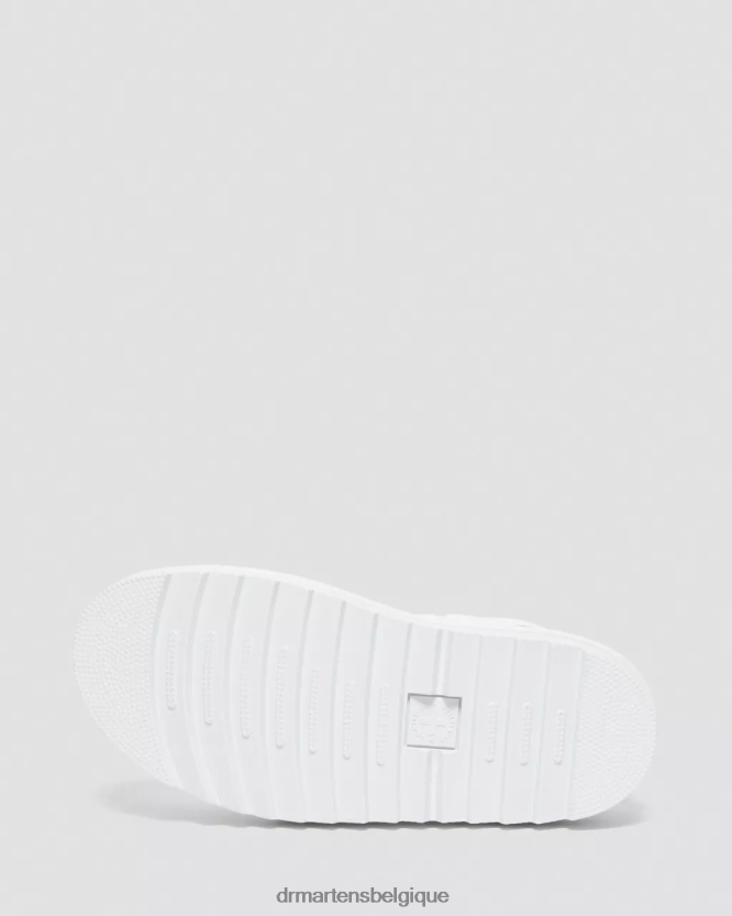 chaussure être Dr. Martens femmes sandales voss mono hydro à brides en cuir hydroélectrique blanc 6RFZX0352