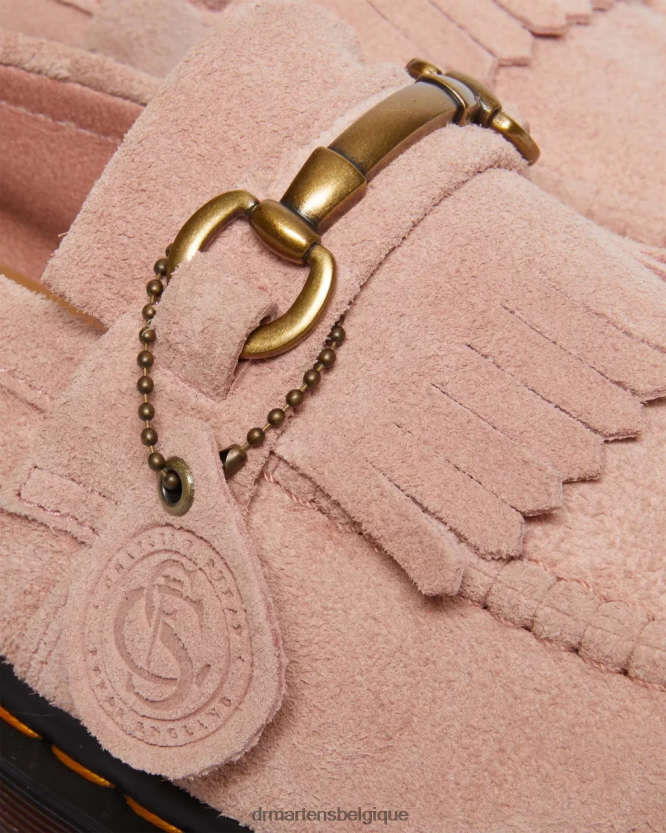 chaussure être Dr. Martens femmes mocassins en daim desert oasis adrian snaffle daim oasis du désert beige pêche 6RFZX0383