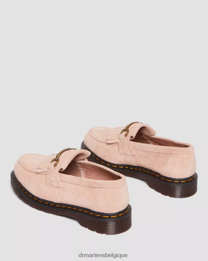 chaussure être Dr. Martens femmes mocassins en daim desert oasis adrian snaffle daim oasis du désert beige pêche 6RFZX0383