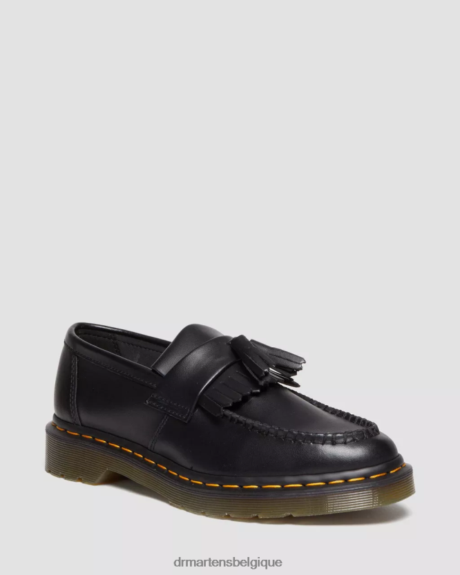 chaussure être Dr. Martens femmes mocassins végétaliens à pampilles adrian felix Félix noir déteint 6RFZX0376