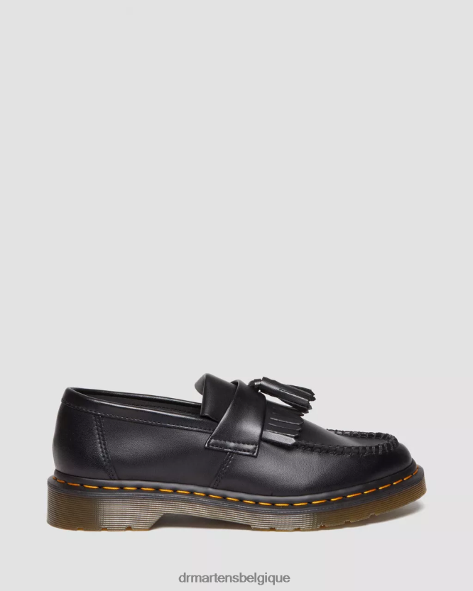 chaussure être Dr. Martens femmes mocassins végétaliens à pampilles adrian felix Félix noir déteint 6RFZX0376