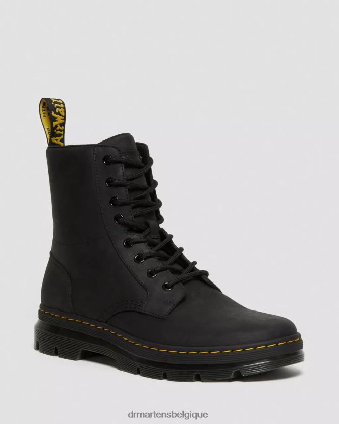 chaussure être Dr. Martens Hommes bottes décontractées en cuir Wyoming noir 6RFZX083