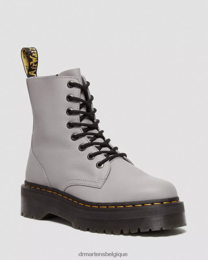 chaussure être Dr. Martens Hommes bottes jadon plates-formes en cuir pisa Pise grise 6RFZX0187