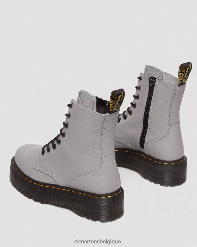 chaussure être Dr. Martens Hommes bottes jadon plates-formes en cuir pisa Pise grise 6RFZX0187