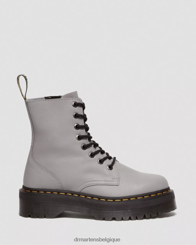 chaussure être Dr. Martens Hommes bottes jadon plates-formes en cuir pisa Pise grise 6RFZX0187