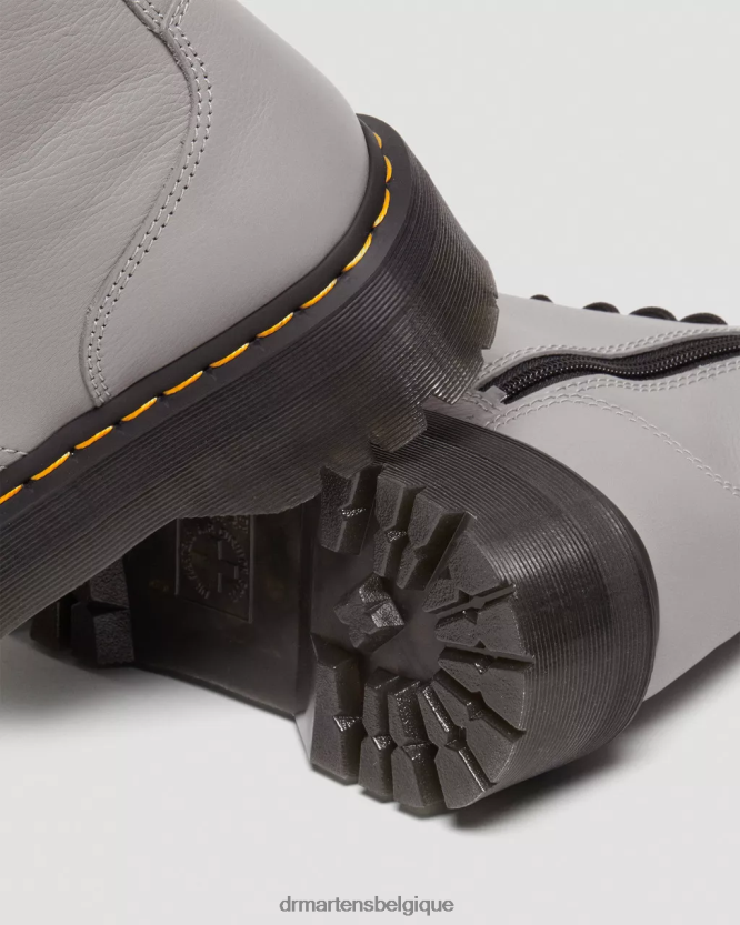 chaussure être Dr. Martens Hommes bottes jadon plates-formes en cuir pisa Pise grise 6RFZX0187