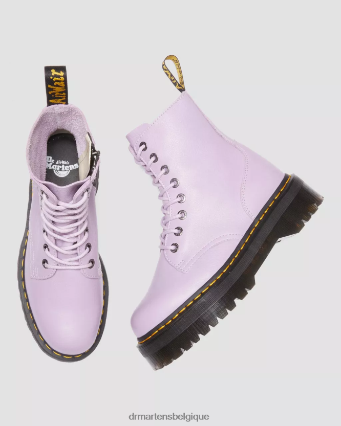 chaussure être Dr. Martens Hommes bottes jadon plates-formes en cuir pisa Pise lilas 6RFZX0123