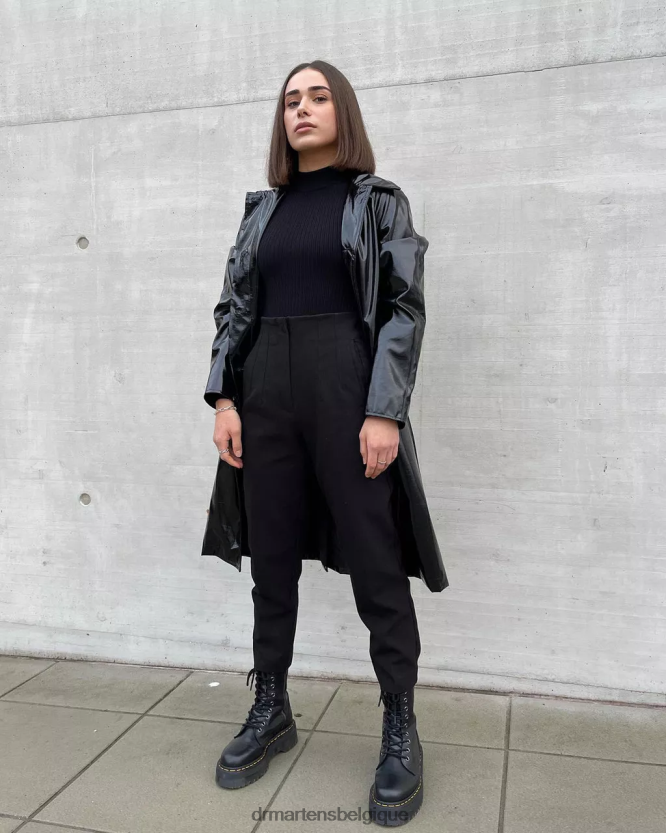 chaussure être Dr. Martens Hommes bottes jadon plates-formes en cuir pisa Pise noire 6RFZX013