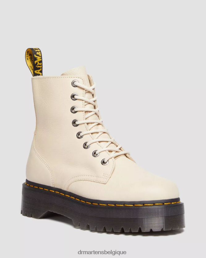 chaussure être Dr. Martens Hommes bottes jadon plates-formes en cuir pisa parchemin beige pise 6RFZX0112