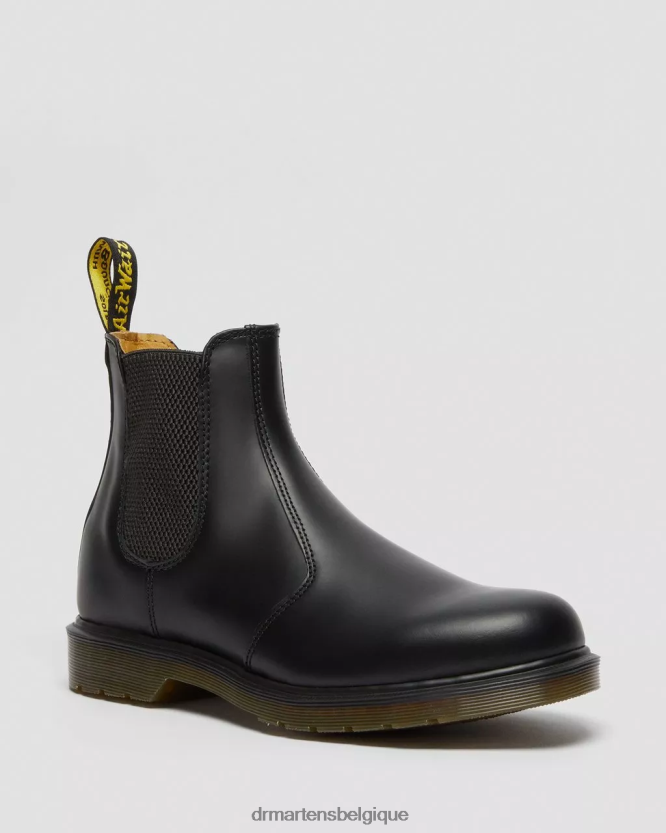 chaussure être Dr. Martens Hommes Bottines chelsea en cuir lisse 2976 noir lisse 6RFZX03