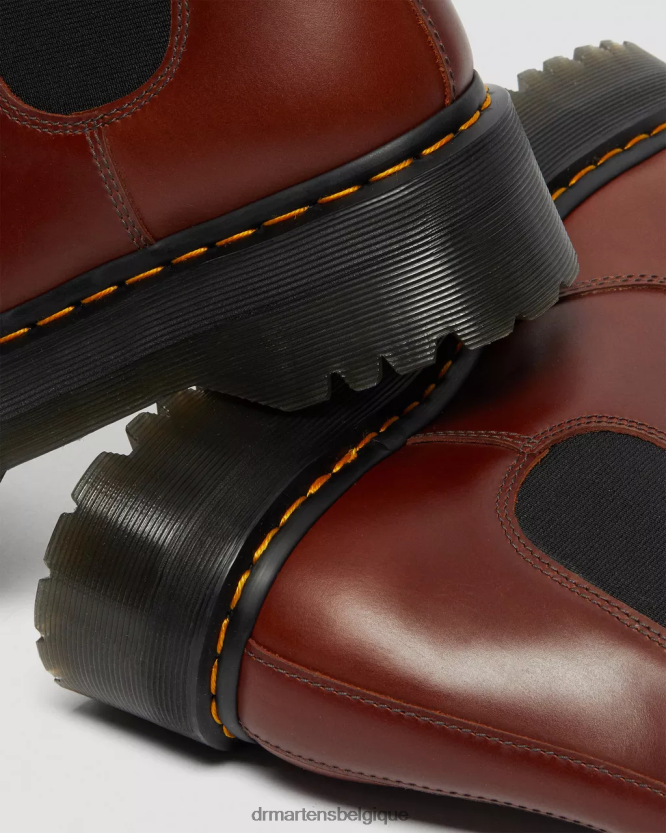 chaussure être Dr. Martens Hommes Bottines plateforme doublées de fausse fourrure 2976 marron abruzzes wp 6RFZX0155