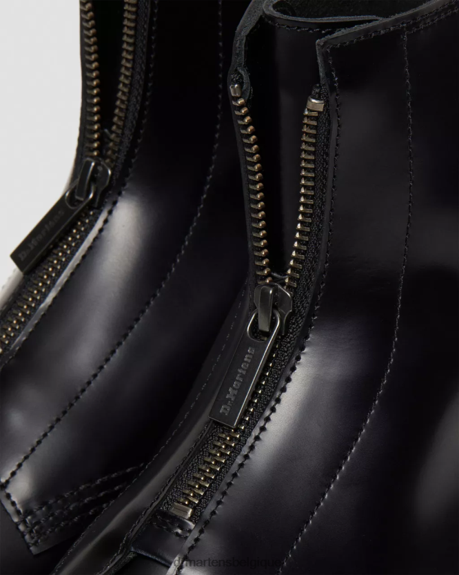 chaussure être Dr. Martens Hommes bottes cabbott lisses noir poli lisse 6RFZX0387