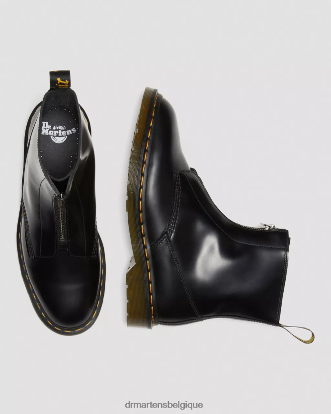 chaussure être Dr. Martens Hommes bottes cabbott lisses noir poli lisse 6RFZX0387