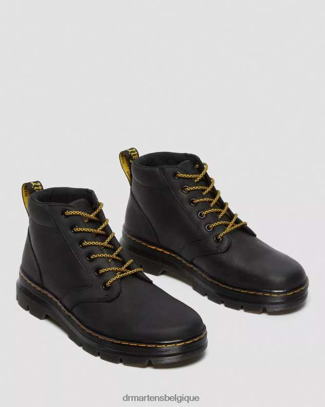 chaussure être Dr. Martens Hommes bottes décontractées en cuir bonny Wyoming noir 6RFZX078
