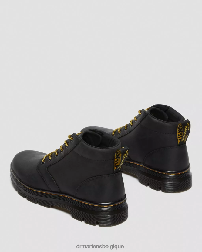 chaussure être Dr. Martens Hommes bottes décontractées en cuir bonny Wyoming noir 6RFZX078