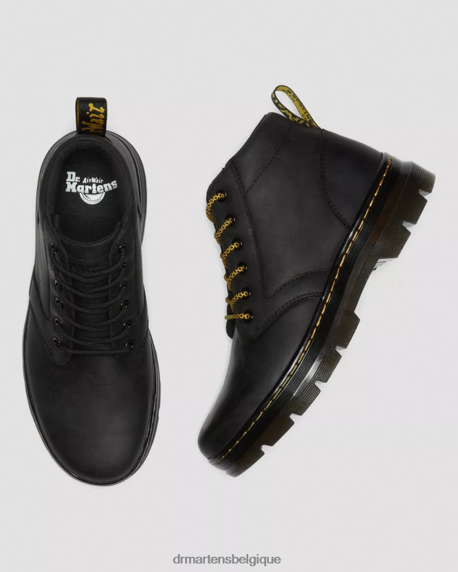 chaussure être Dr. Martens Hommes bottes décontractées en cuir bonny Wyoming noir 6RFZX078