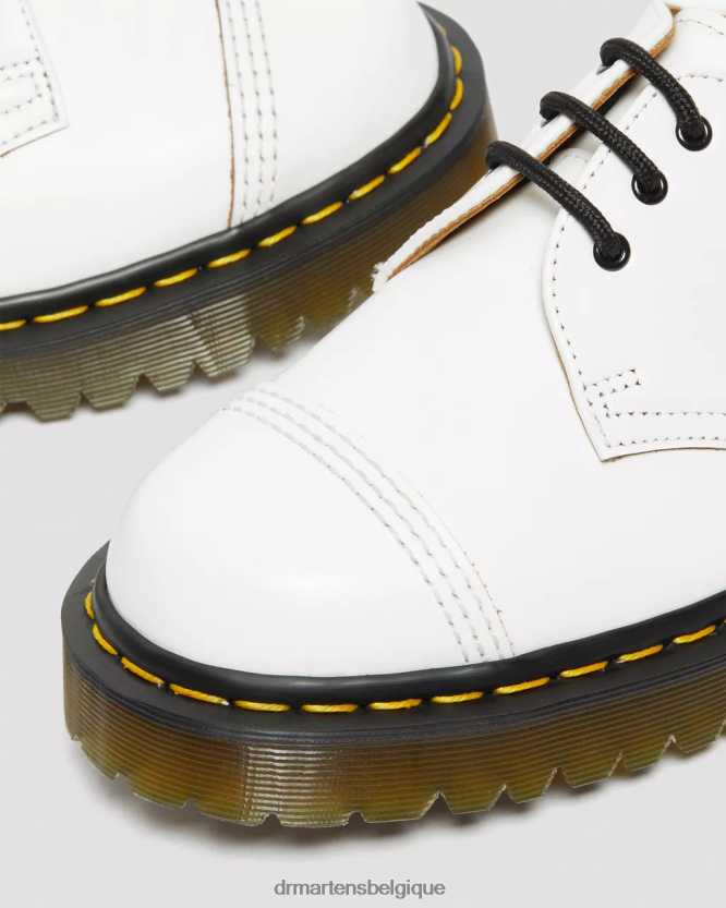 chaussure être Dr. Martens Hommes 1461 bex made in angleterre chaussures oxford à embout blanc vintage lisse 6RFZX0305