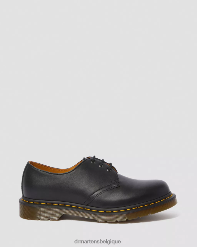 chaussure être Dr. Martens Hommes Chaussures richelieu 1461 en cuir nappa nappa noir 6RFZX0288
