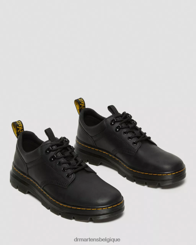 chaussure être Dr. Martens Hommes Reeder Wyoming chaussures utilitaires en cuir Wyoming noir 6RFZX0390