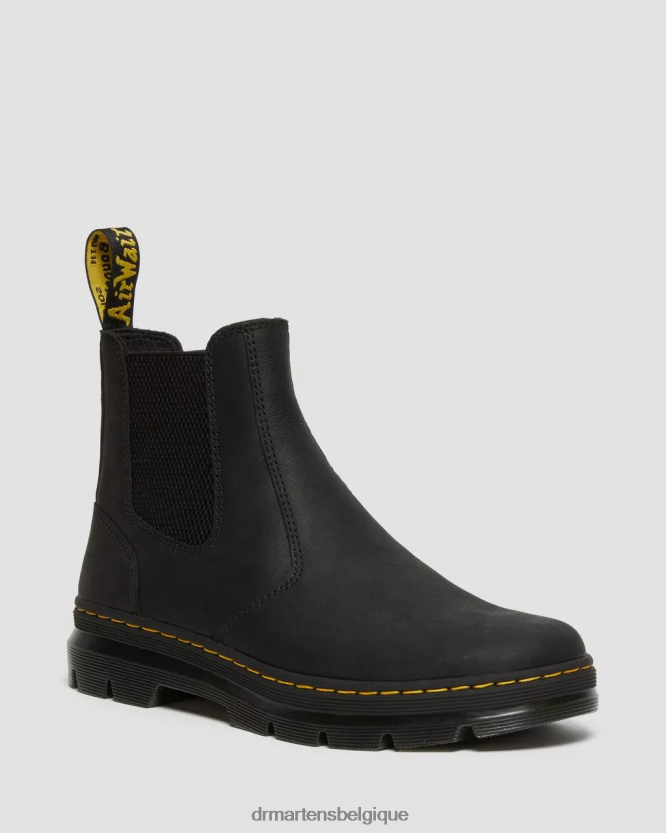 chaussure être Dr. Martens Hommes bottines chelsea décontractées en cuir embury Wyoming noir 6RFZX058