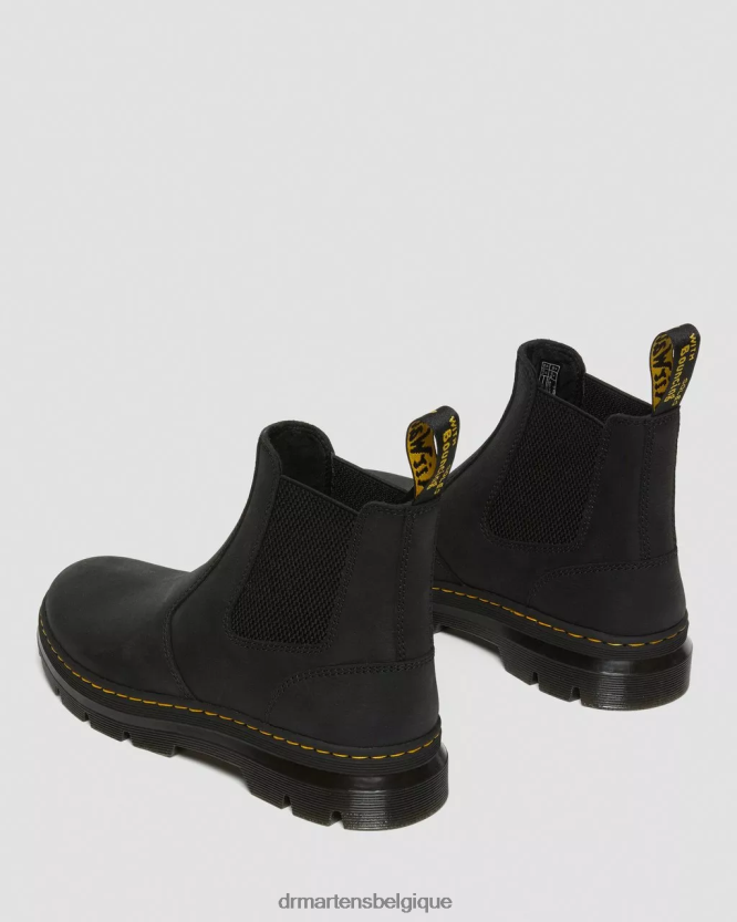 chaussure être Dr. Martens Hommes bottines chelsea décontractées en cuir embury Wyoming noir 6RFZX058