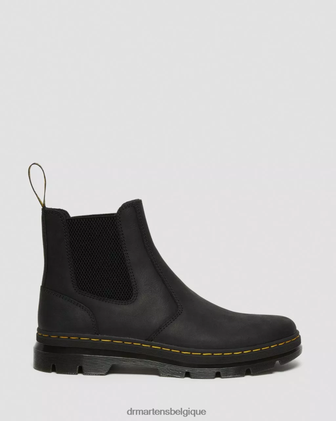 chaussure être Dr. Martens Hommes bottines chelsea décontractées en cuir embury Wyoming noir 6RFZX058