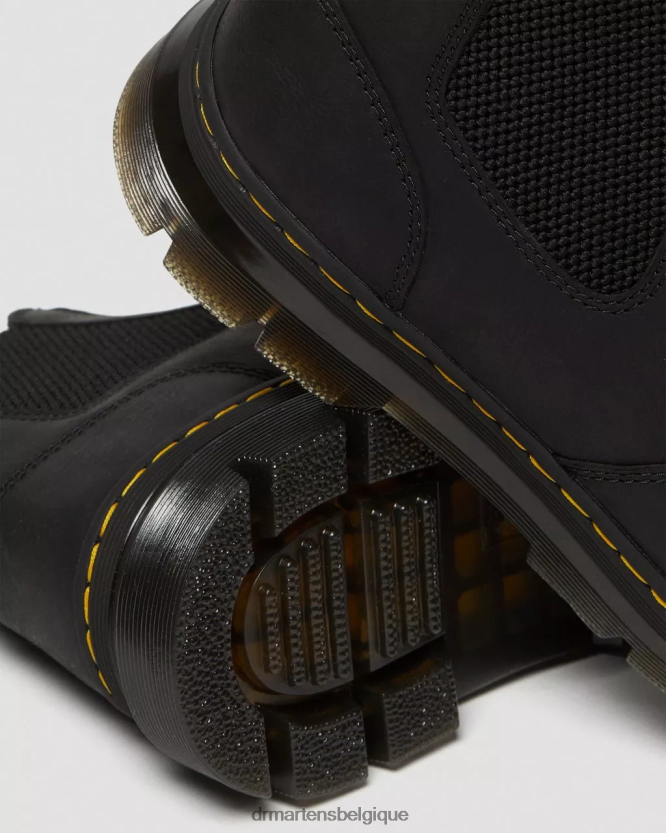 chaussure être Dr. Martens Hommes bottines chelsea décontractées en cuir embury Wyoming noir 6RFZX058