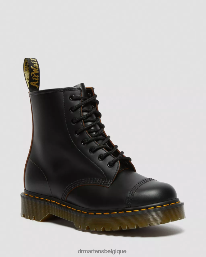 chaussure être Dr. Martens unisexe 1460 bex made in England bottes à lacets avec embout quilon noir 6RFZX0182